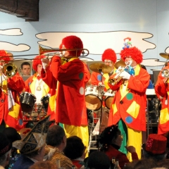 Frühschoppen Konzil: Die Clowngruppe der Schneckenburg .