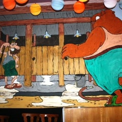 11.11. in der Linde: Die Dekoration passend zum Thema Camping.