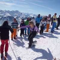 Der Schneeschreck bei der vereinsinternen Skimeisterschaft am Diedamskopf.