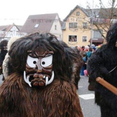 Umzug der Seenarren in Dettingen mit dem Schneeschreck.