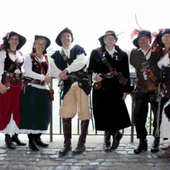 Das Gremium des Schneckenbürgler Räubers: V. l. n. r.: Erieta Kalala, Dagmar Hohensteiner, Armin Ott, Ferdi Nübel, Heinz Auer und Karin Ott.