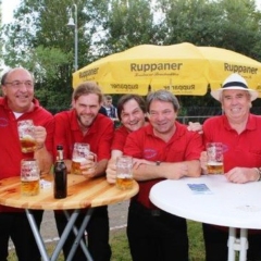 Partnerschaftstreffen mit Tabor im Palmenhaus: Die Clowngruppe war auch dabei.