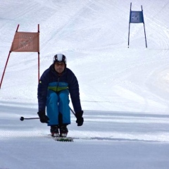 Skirennen vom Schneeschreck in Grüsch Danusa: Jeder fuhr so schnell er konnte.