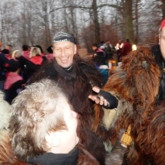 Schneeschreckerwachen in der Unikurve: Vor der Veranstaltung gab es erst einmal ein großes Hallo.