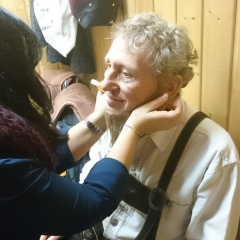 11.11. in der Linde: Schlager Fuzzi Wolfgang Sterk kurz vor seinem Auftritt.