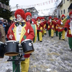 Hegau-Bodensee-Umzug in Markelfingen: Die Schneckenburg war mit allen Gruppen vertreten.