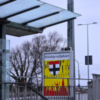 #HoNarroDehom: Die ganze Stadt war im gleichen Motto dekoriert.