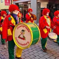 Umzug in Konstanz: Die  Clowngruppe der Schneckenburg