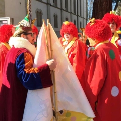 Umzug in Konstanz: Umzugsbeginn vor der Stephankirche.