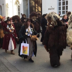 Umzug in Konstanz: Der Schneeschreck mir Räuber Schneckenburg.