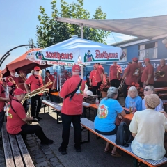 Clowngruppe: Auftritt beim ESV unter der Leitung von Tony Sferragatta.