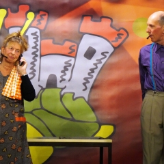 Bunter Abend der Schneckenburg. "Viel Aufregung um nichts" gab es bei Dagmar Hohensteiner und Jürgen Stöß am Telefon.