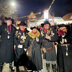 Umzug in Aichhalden: Der Räuber vor Ort.