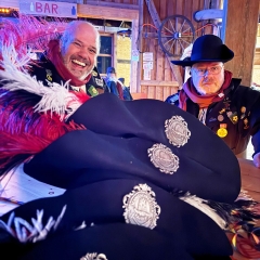 Umzug in Aichhalden: Der Räuber vor Ort.