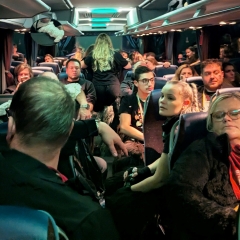 Umzug in Aichhalden:  Erschöpfte Gesichter bei der Heimfahrt.