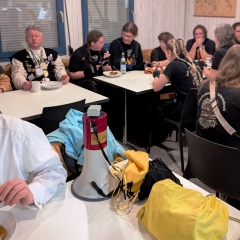 Schmutziger Donnerstag: Danach traf man sich zum gemeinsamen Frühstück.