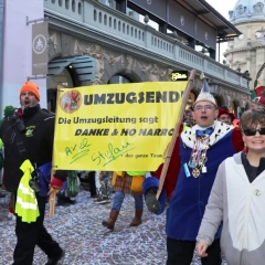 Umzug Fasnachtssonntag: Das Ende des Umzuges.