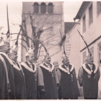 Der Elferrat zu Besuch auf der Reichenau. Rosenmontag 1937.