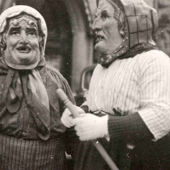 Schmutziger Donnerstag 1938: Präsident Johann Gottman (links) mit seinem Vize-Präsident.