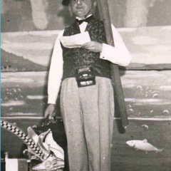 Bunter Abend 1938: Elfer Gassner als Professor Gasnerino.