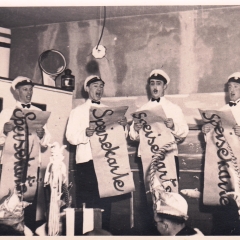 Bunter Abend 1938: Die Gesangsnummer besang die Speisekarte.